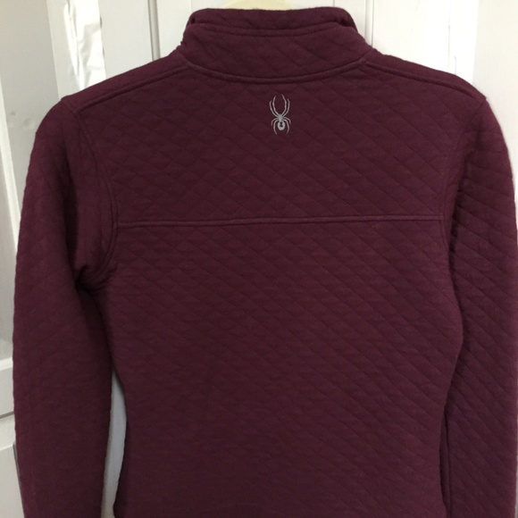 Spyder Maroon Quilted Pullover - Picture 12 of 15